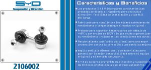 TORNILLO ESTABILIZADOR CHRYSLER-DODGE-HYUNDAI VERNA 2106002-SYD