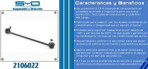 TORNILLO ESTABILIZADOR CHRYSLER-DODGE-HYUNDAI ACCENT 2106022-SYD