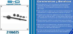 TORNILLO ESTABILIZADOR CHRYSLER-DODGE-HYUNDAI RAM 1500 PICK-UP 2106025-SYD