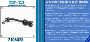 TORNILLO ESTABILIZADOR CHRYSLER-DODGE-HYUNDAI ASPEN 2106028-SYD