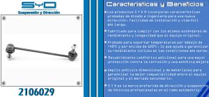 TORNILLO ESTABILIZADOR CHRYSLER-DODGE-HYUNDAI JOURNEY 2106029-SYD