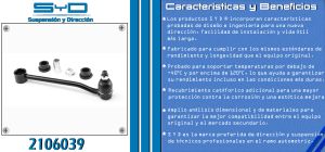 TORNILLO ESTABILIZADOR CHRYSLER-DODGE-HYUNDAI DAKOTA 2106039-SYD