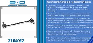 TORNILLO ESTABILIZADOR CHRYSLER-DODGE-HYUNDAI H100 2106042-SYD