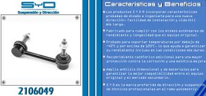 TORNILLO ESTABILIZADOR CHRYSLER-DODGE-HYUNDAI DURANGO 2106049-SYD