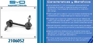 TORNILLO ESTABILIZADOR CHRYSLER-DODGE-HYUNDAI DURANGO 2106052-SYD
