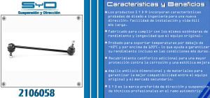 TORNILLO ESTABILIZADOR CHRYSLER-DODGE-HYUNDAI 200 2106058-SYD