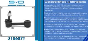 TORNILLO ESTABILIZADOR JEEP COMMANDER 2106071-SYD