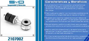 TORNILLO ESTABILIZADOR CHRYSLER-DODGE-HYUNDAI PROMASTER RAPID 2107002-SYD