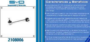 TORNILLO ESTABILIZADOR FORD-LINCOLN-MERCURY FUSION 2108006-SYD