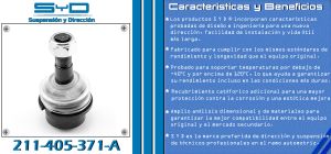 ROTULA DE SUSPENSION VOLKSWAGEN COMBI 211-405-371A-SYD