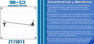 TORNILLO ESTABILIZADOR MITSUBISHI LANCER 2115013-SYD