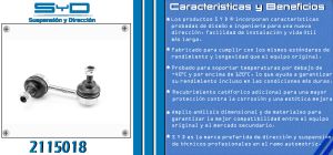 TORNILLO ESTABILIZADOR CHRYSLER-DODGE-HYUNDAI AVENGER 2115018-SYD