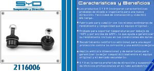 TORNILLO ESTABILIZADOR HONDA ELEMENT 2116006-SYD