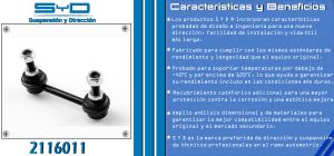 TORNILLO ESTABILIZADOR NISSAN ALTIMA 2116011-SYD