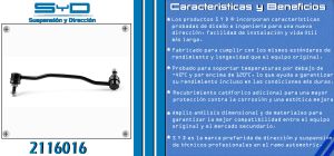 TORNILLO ESTABILIZADOR NISSAN ALTIMA 2116016-SYD