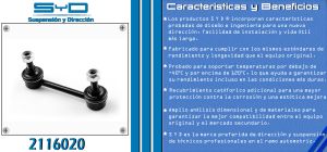 TORNILLO ESTABILIZADOR NISSAN ALTIMA 2116020-SYD