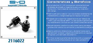 TORNILLO ESTABILIZADOR NISSAN ARMADA 2116022-SYD