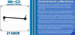 TORNILLO ESTABILIZADOR NISSAN XTERRA 2116028-SYD