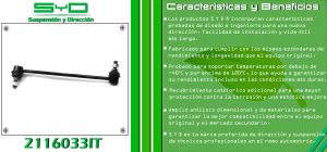 TORNILLO ESTABILIZADOR NISSAN MURANO 2116033IT