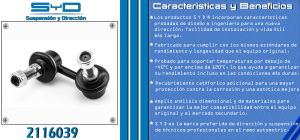 TORNILLO ESTABILIZADOR NISSAN FRONTIER 2116039-SYD