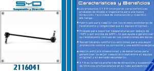 TORNILLO ESTABILIZADOR INFINITI JX35 2116041-SYD