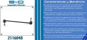 TORNILLO ESTABILIZADOR NISSAN ROGUE 2116048-SYD