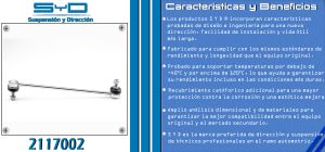 TORNILLO ESTABILIZADOR PEUGEOT 3008 2117002-SYD