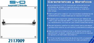 TORNILLO ESTABILIZADOR PEUGEOT 207 2117009-SYD