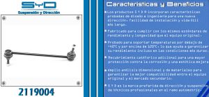 TORNILLO ESTABILIZADOR RENAULT FLUENCE 2119004-SYD
