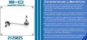 TORNILLO ESTABILIZADOR TOYOTA TACOMA 2125025-SYD