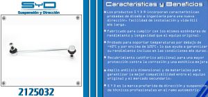 TORNILLO ESTABILIZADOR TOYOTA SIENNA 2125032-SYD