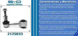 TORNILLO ESTABILIZADOR TOYOTA CAMRY 2125033-SYD