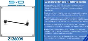 TORNILLO ESTABILIZADOR AUDI A1 2126004-SYD