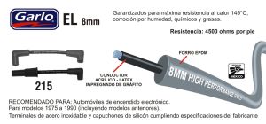 CABLES PARA BUJIA CHEVROLET-GMC-BUICK-CADILLAC ASTRO 215-EL-GAR