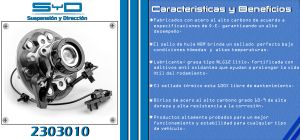 MAZA PARA RUEDA CHEVROLET-GMC-BUICK-CADILLAC CANYON 2303010-SYD