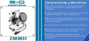 MAZA PARA RUEDA CHEVROLET-GMC-BUICK-CADILLAC AVALANCHE 2303031-SYD