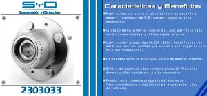 MAZA PARA RUEDA CHEVROLET-GMC-BUICK-CADILLAC AVEO 2303033-SYD