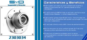 MAZA PARA RUEDA CHEVROLET-GMC-BUICK-CADILLAC AVEO 2303034-SYD