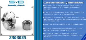 MAZA PARA RUEDA CHEVROLET-GMC-BUICK-CADILLAC AVEO 2303035-SYD