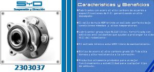 MAZA PARA RUEDA CHEVROLET-GMC-BUICK-CADILLAC CRUZE 2303037-SYD