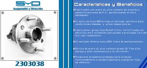 MAZA PARA RUEDA CHEVROLET-GMC-BUICK-CADILLAC EPICA 2303038-SYD