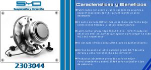 MAZA PARA RUEDA CHEVROLET-GMC-BUICK-CADILLAC SILVERADO 2500 PICK-UP 2303044-SYD