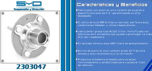 MAZA PARA RUEDA CHEVROLET-GMC-BUICK-CADILLAC SONIC 2303047-SYD