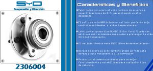 MAZA PARA RUEDA JEEP GRAND CHEROKEE 2306004-SYD