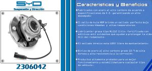 MAZA PARA RUEDA CHRYSLER-DODGE-HYUNDAI JOURNEY 2306042-SYD