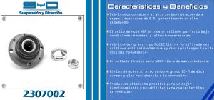 MAZA PARA RUEDA CHRYSLER-DODGE-HYUNDAI RAM 700 2307002-SYD