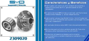 MAZA PARA RUEDA HONDA FIT 2309020-SYD