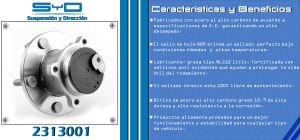 MAZA PARA RUEDA MAZDA MAZDA 3 2313001-SYD