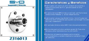 MAZA PARA RUEDA FORD-LINCOLN-MERCURY VILLAGER 2316013-SYD