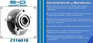 MAZA PARA RUEDA NISSAN CUBE 2316018-SYD